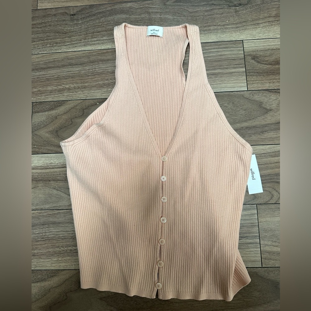 Wilfred Blush Ribbed Tank Top